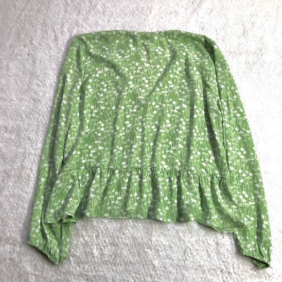 Loft Ruffle V-Neck Blouse - Picture 3 of 5